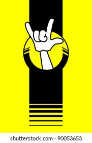 Hand symbol wallpaper