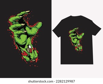 HAND T SHIRT DESIGN.
Using cool effects, typography and other graphic elements.  