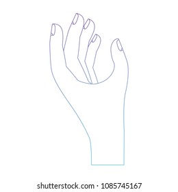 hand taking isolated icon