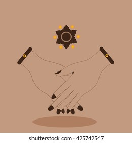 hand Thai vector illustration