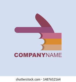 a hand that is pointing like a gun logo template