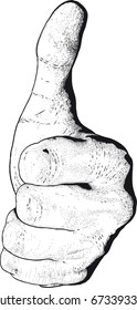 The hand that shows the gesture like