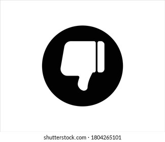 Hand thumb down, dislike icon vector illustration.