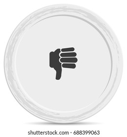 Hand with thumb down icon.