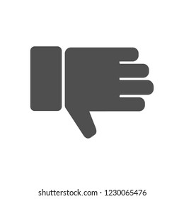hand with thumb down  icon. Vector  Eps 10 