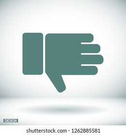 hand with thumb down  icon. Vector  Eps 10 