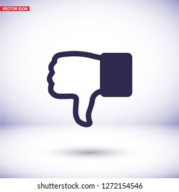 hand with thumb down  icon. Vector  Eps 10 