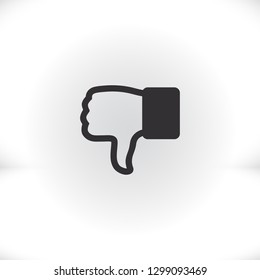 hand with thumb down  icon. Vector  Eps 10 