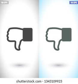 hand with thumb down  icon. Vector  Eps 10 