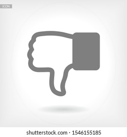 hand with thumb down icon. Vector Eps 10 . Lorem Ipsum Flat Design