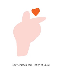 Hand thumb flat design element design