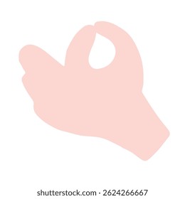 Hand thumb flat design element design