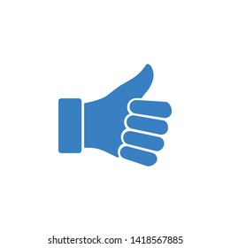 Hand Thumb Up icon isolated on white background