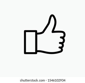 Hand thumb up icon ,like and dislike icon vector illustration