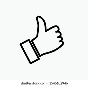 Hand thumb up icon ,like and dislike icon vector illustration