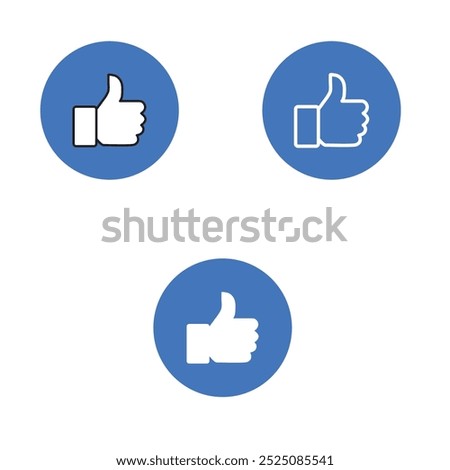 hand thumb up icon, like icon vector illustration