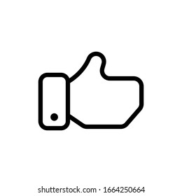 hand thumb icon line art style