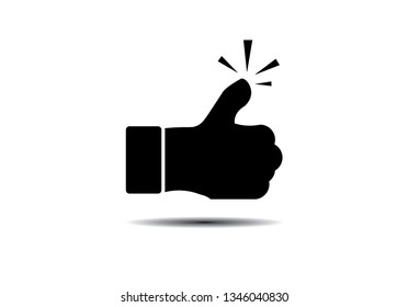 Hand Thumb icon in trendy flat style isolated on background. Thumb icon page symbol for your web site design Thumb icon logo  app  UI.icon Vector illustration  EPS10.