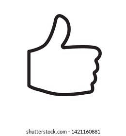 hand thumb up icon vector design template