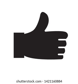 hand thumb up icon vector design template