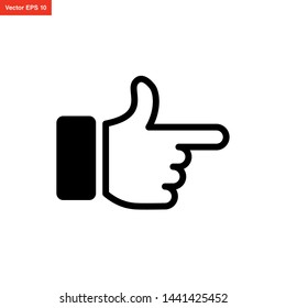 hand thumb icon vector design