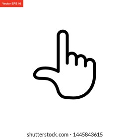 hand thumb icon vector design