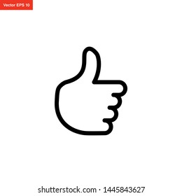 hand thumb icon vector design