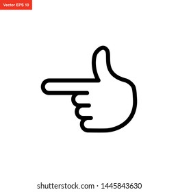 hand thumb icon vector design
