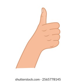 hand with thumb up illustration