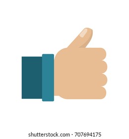 Hand thumb up like symbol