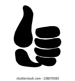    hand - thumb  up  sign - 1