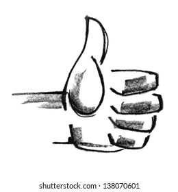 hand - thumb  up  sign -2