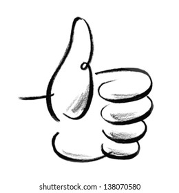 hand - thumb  up  sign -3