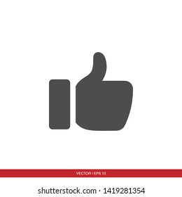 Hand Thumbs Up Icon vector