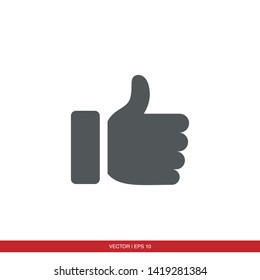 Hand Thumbs Up Icon vector