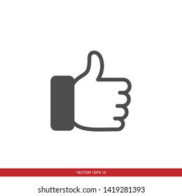 Hand Thumbs Up Icon vector