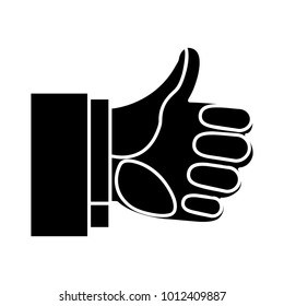 hand thumbs up - like - yes icon, ok