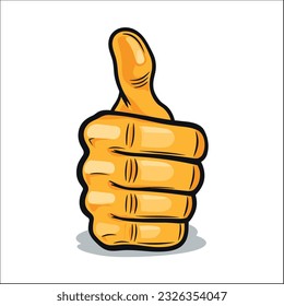 hand with thumbs up symbol Illustration vector 
