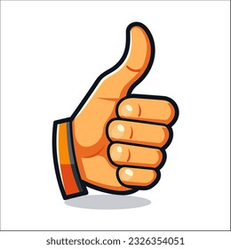 hand with thumbs up symbol Illustration vector 
