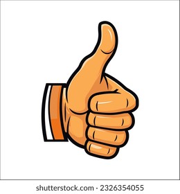 mano con el símbolo para arriba Illustration vector 

