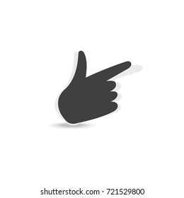 Hand thumbs up, like, icon for social media, websites and mobile apps.