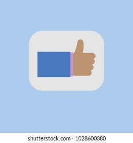 hand. thumbs up. vector. eps 10