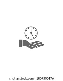 con icono de tiempo,mejor icono plano vector.