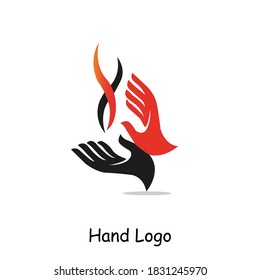 A Hand tipe logo, Crativision Gradint colour, exclusive hand logo