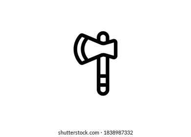 Hand Tool Outline Icon - Axe