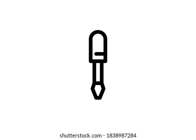 Hand Tool Outline Icon - Screwdriver