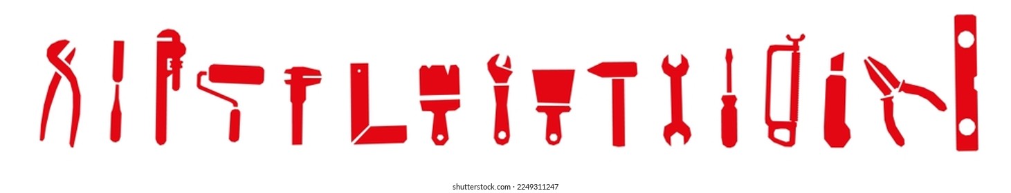 A hand tool used to repair and adjust materials.