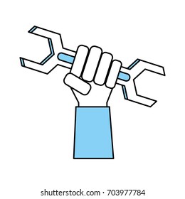 hand and  tool vector illustration