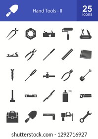 Hand Tools Glyph Icons