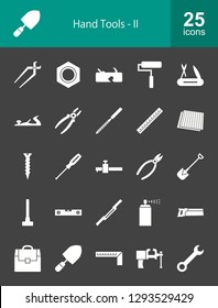 Hand Tools Glyph Icons